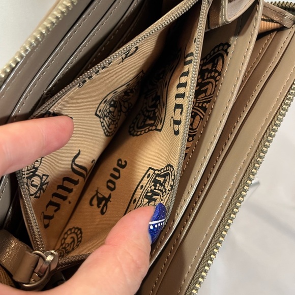 Juicy Couture Taupe Embroidered Wallet - Picture 8 of 9